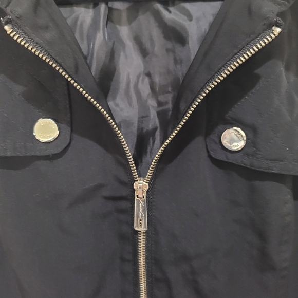Kenneth‎ Cole Black Zip Up Hooded Jacket Size Medium - Picture 4 of 6